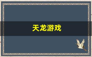 天龙游戏(天龙的小说)